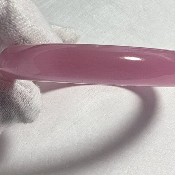 Pink Jade Bangle - Picture 9 of 11